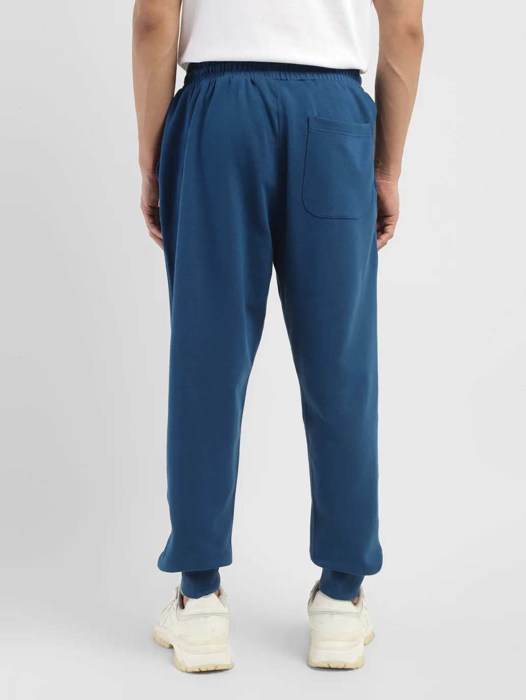 Men's Blue Regular Fit Joggers - Image 3