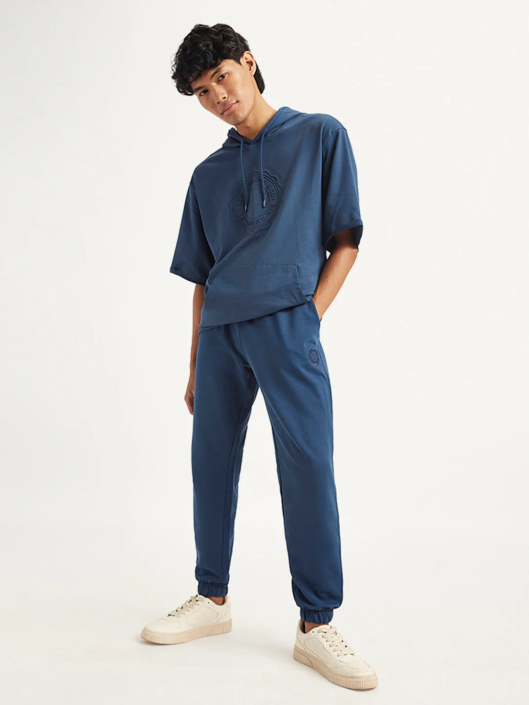 Men's Blue Regular Fit Joggers