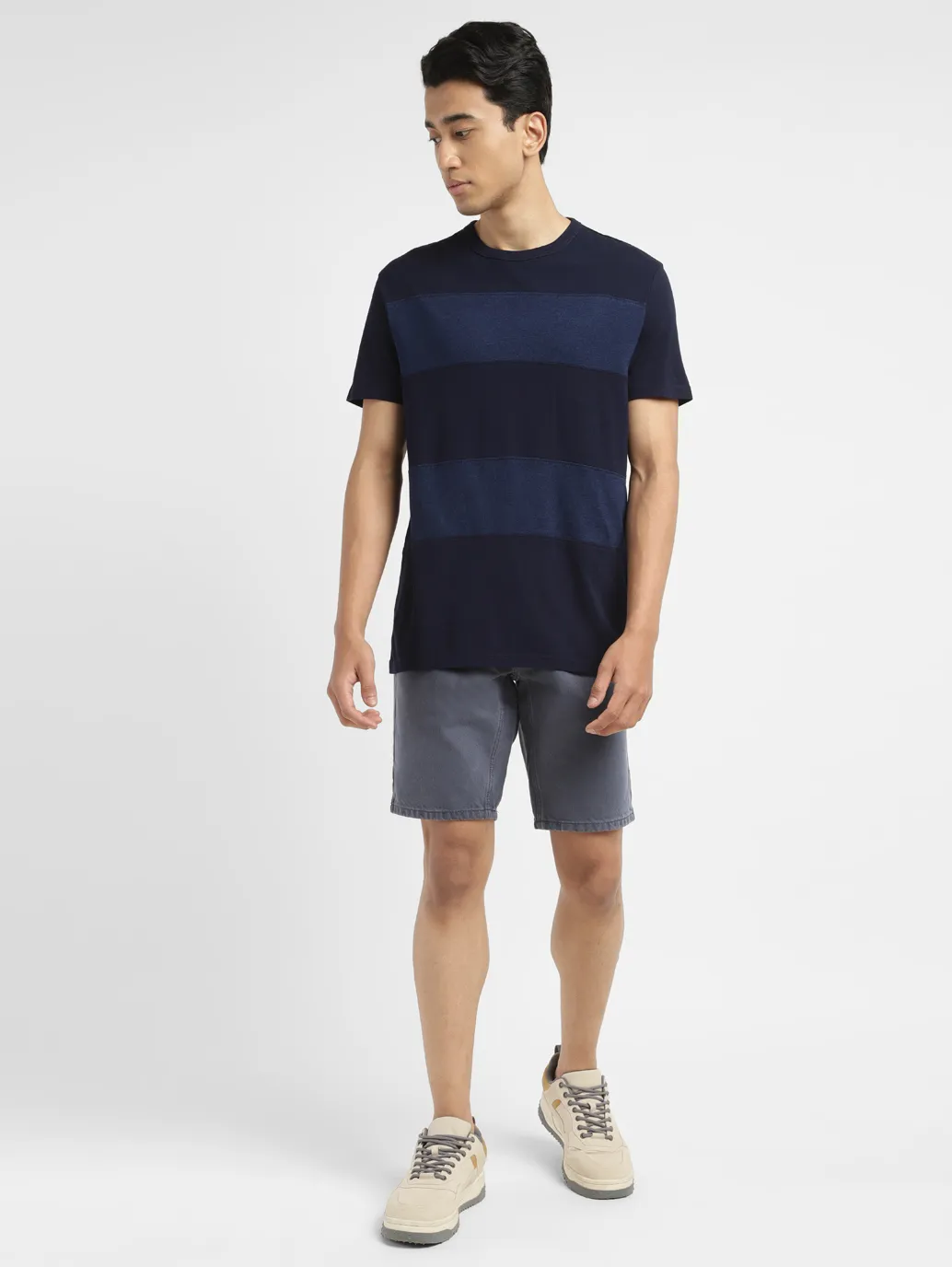 Men's Blue Regular Fit Shorts - Image 7
