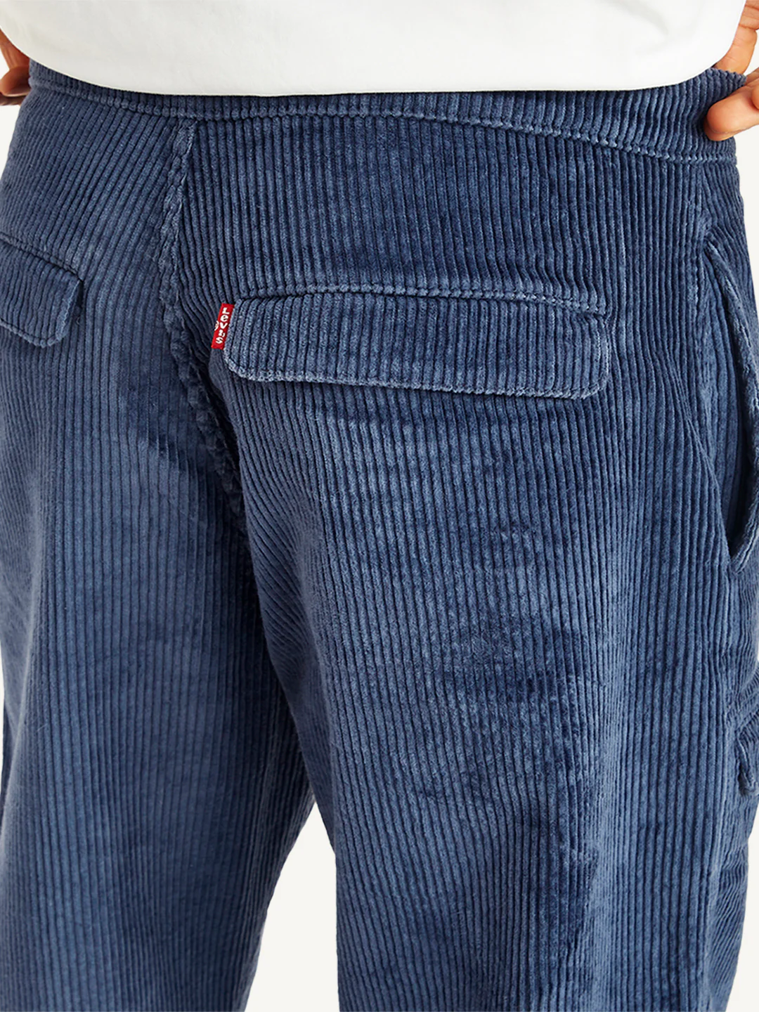 Men's Blue Regular Fit Trousers - Image 3