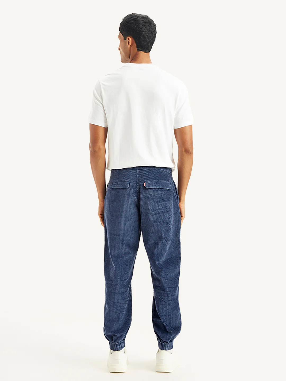 Men's Blue Regular Fit Trousers - Image 4