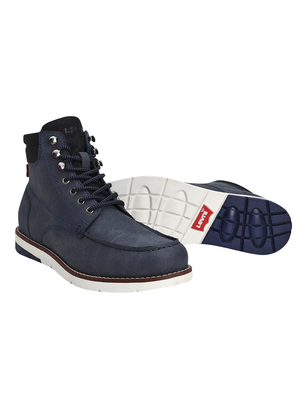 Men's Blue Solid Boots - Image 3