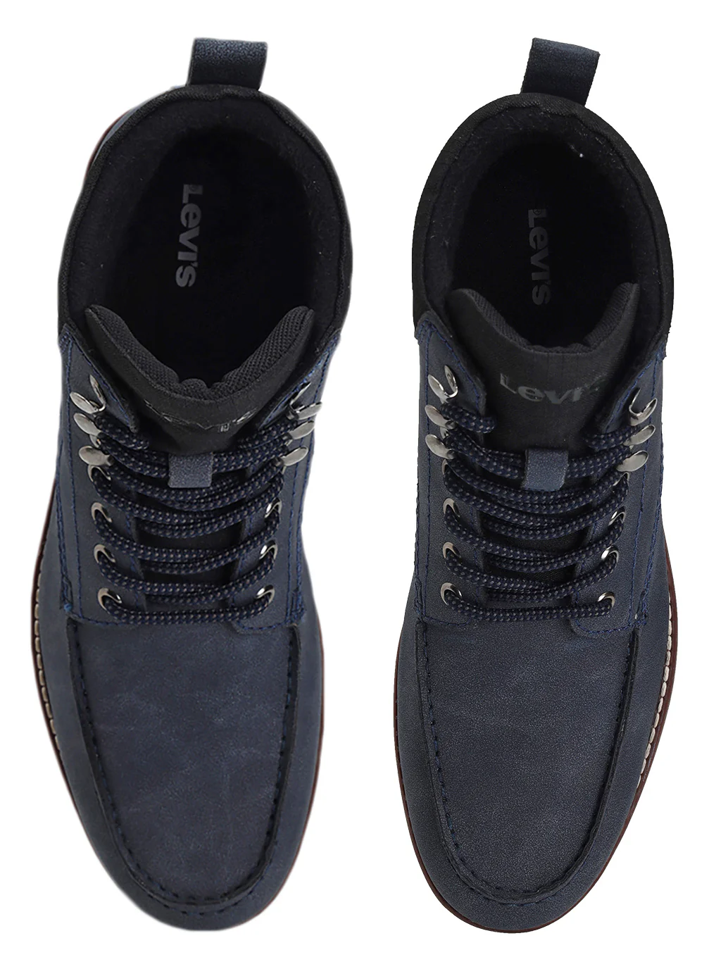 Men's Blue Solid Boots - Image 4