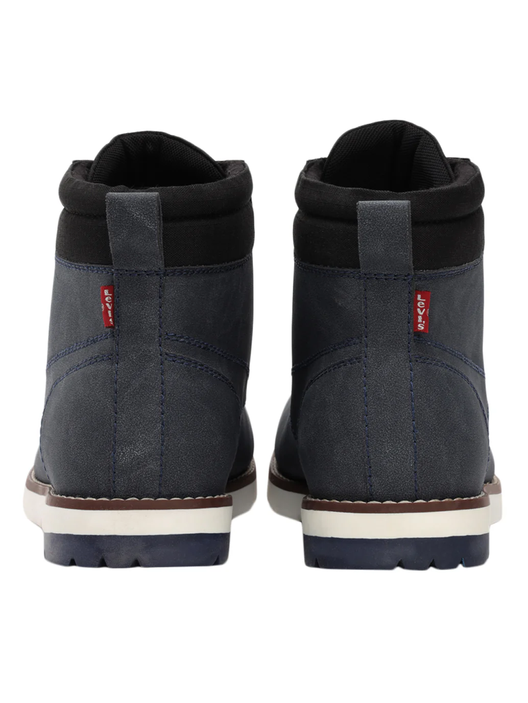 Men's Blue Solid Boots - Image 5