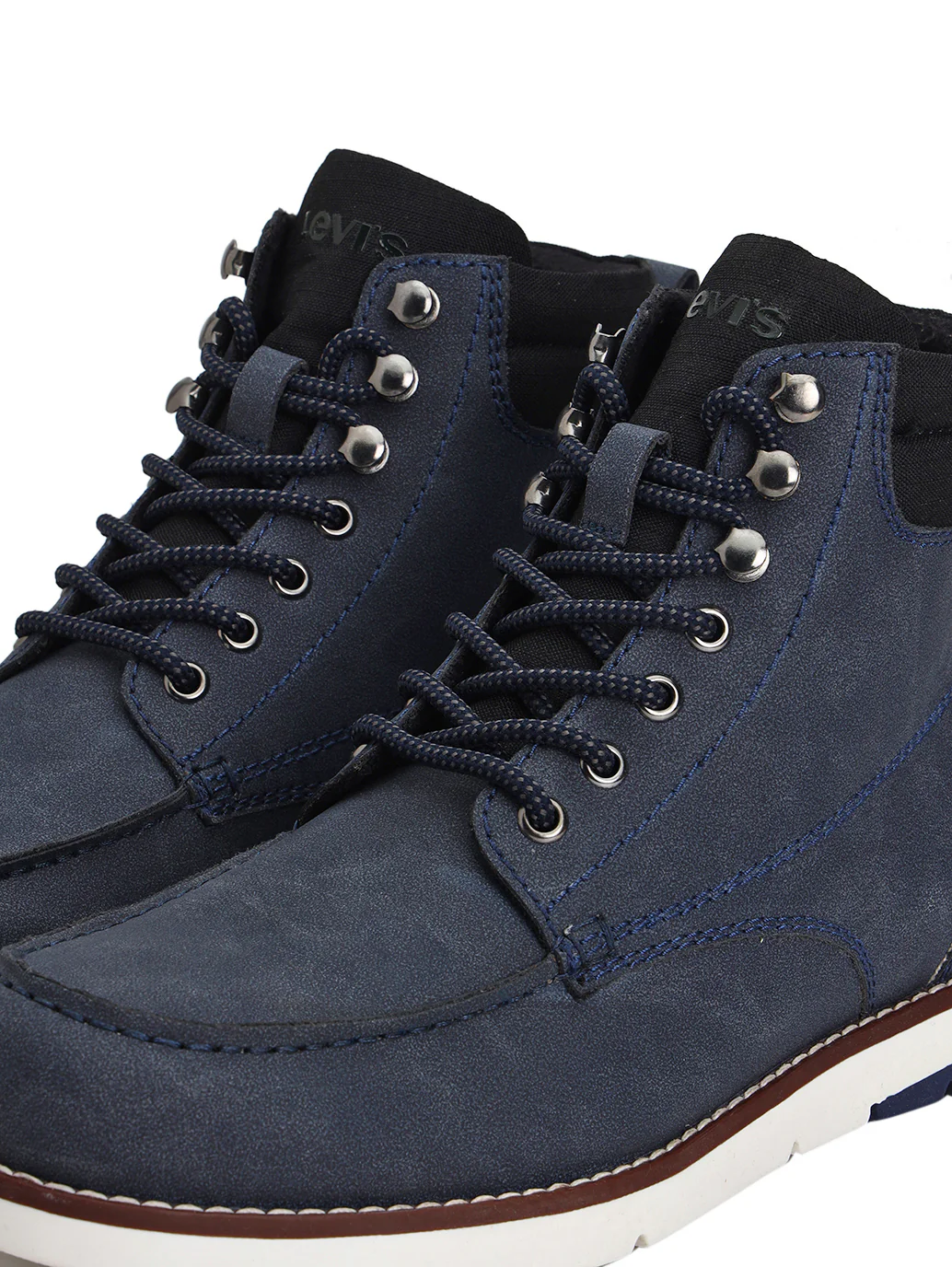 Men's Blue Solid Boots - Image 6