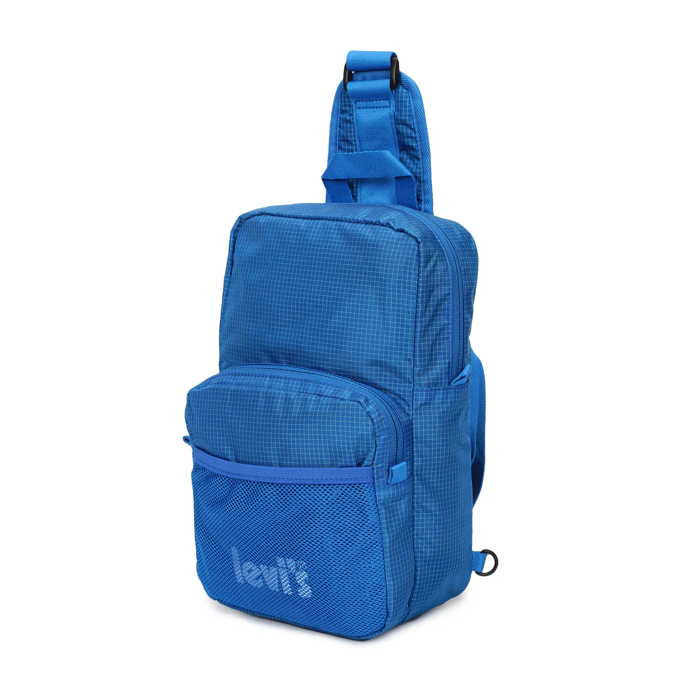 Men's Blue Solid Crossbody Bag - Image 2