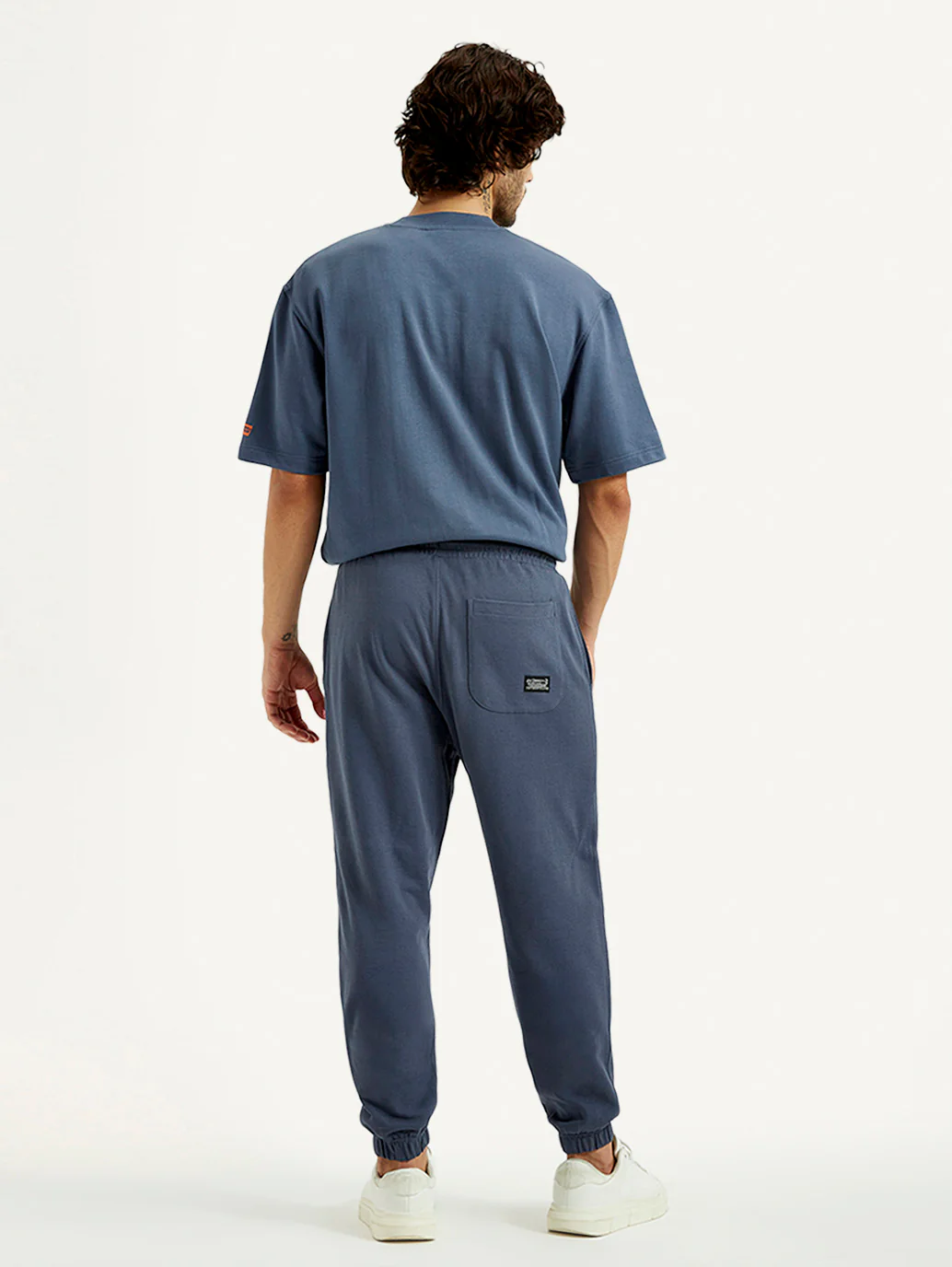 Men's Blue Solid Joggers - Image 3