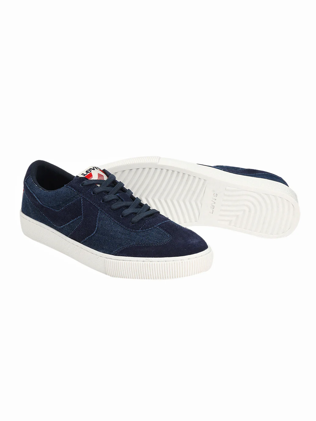 Men's Blue Solid Sneakers - Image 3