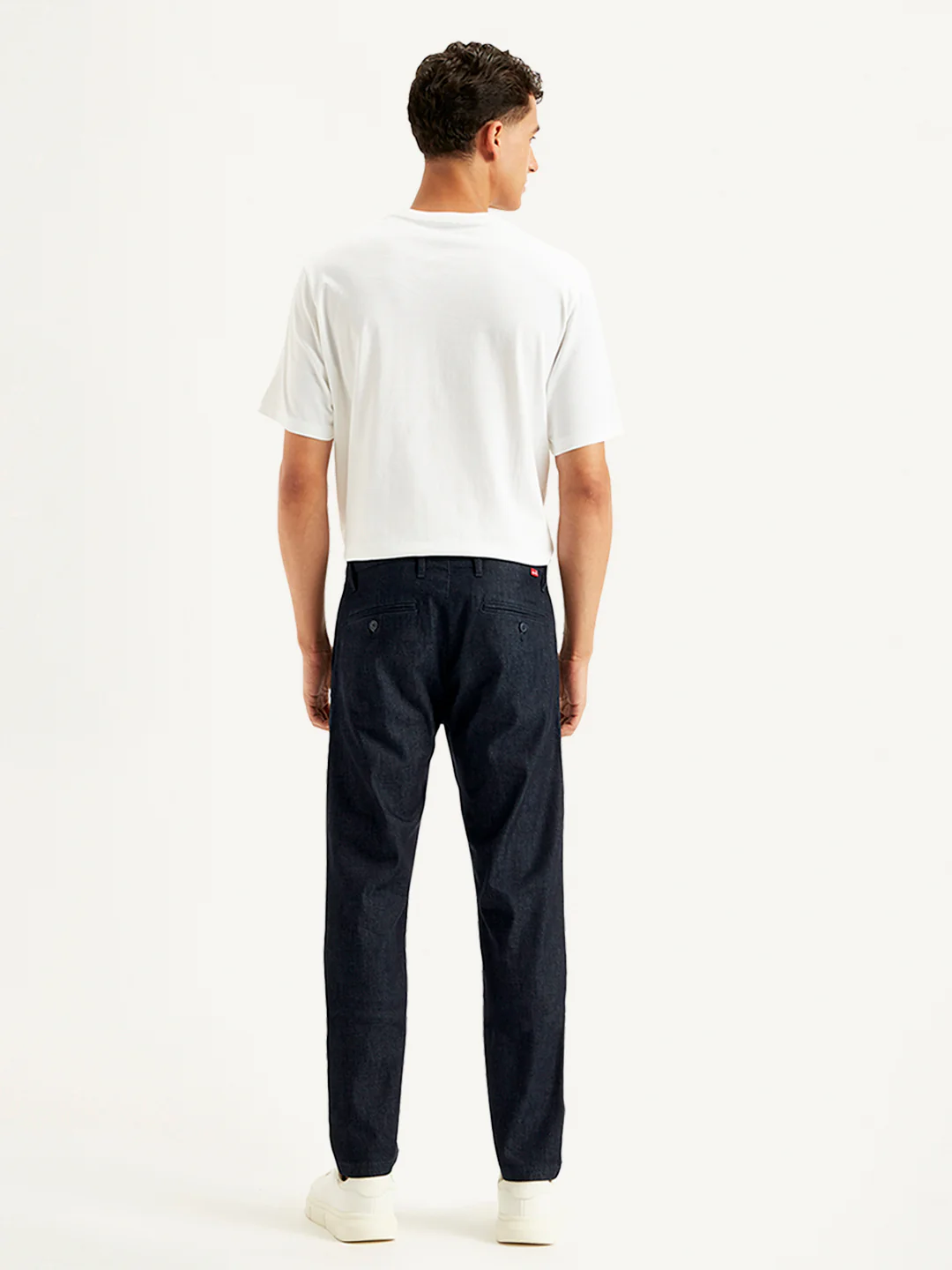 Men's Blue Tapered Chinos - Image 3