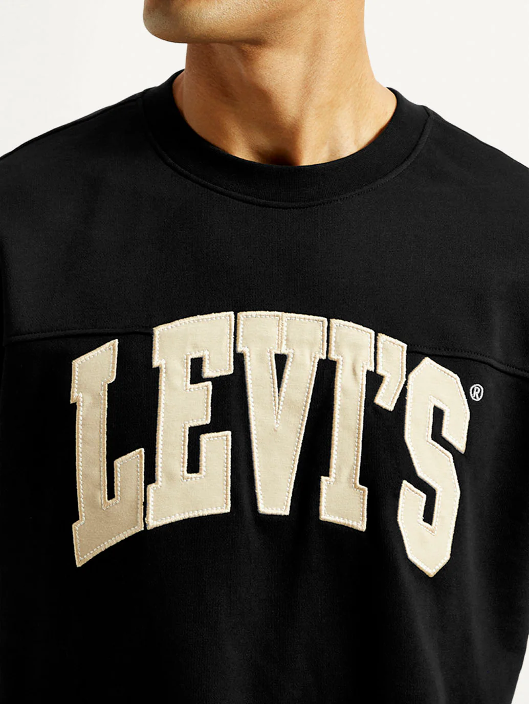 Men's Brand Logo Black Loose Fit T-Shirt - Image 5