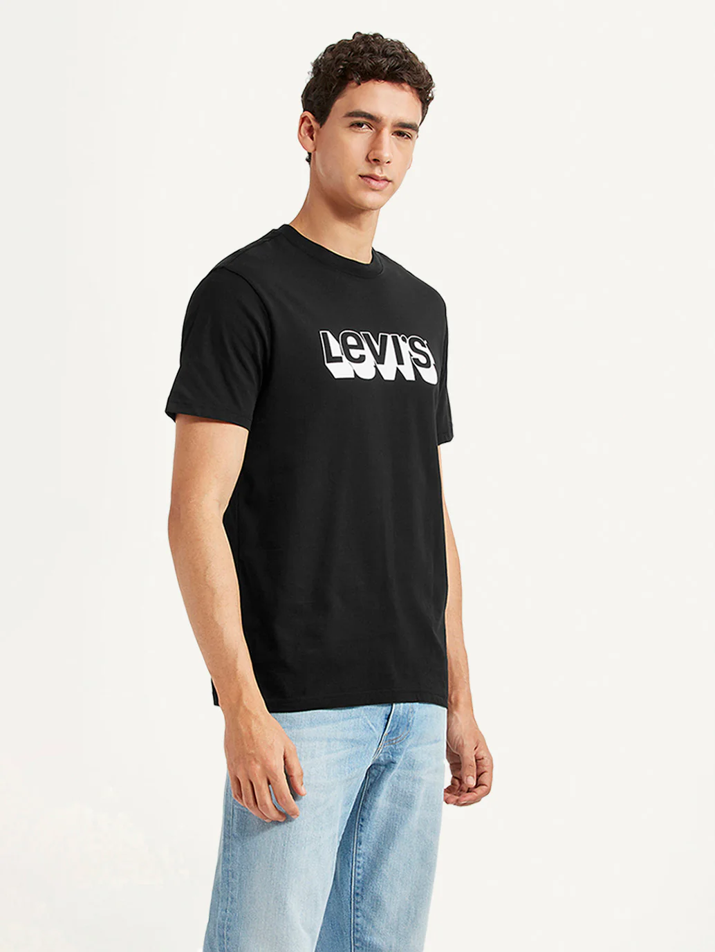 Men's Brand Logo Black Slim Fit T-shirt - Image 5