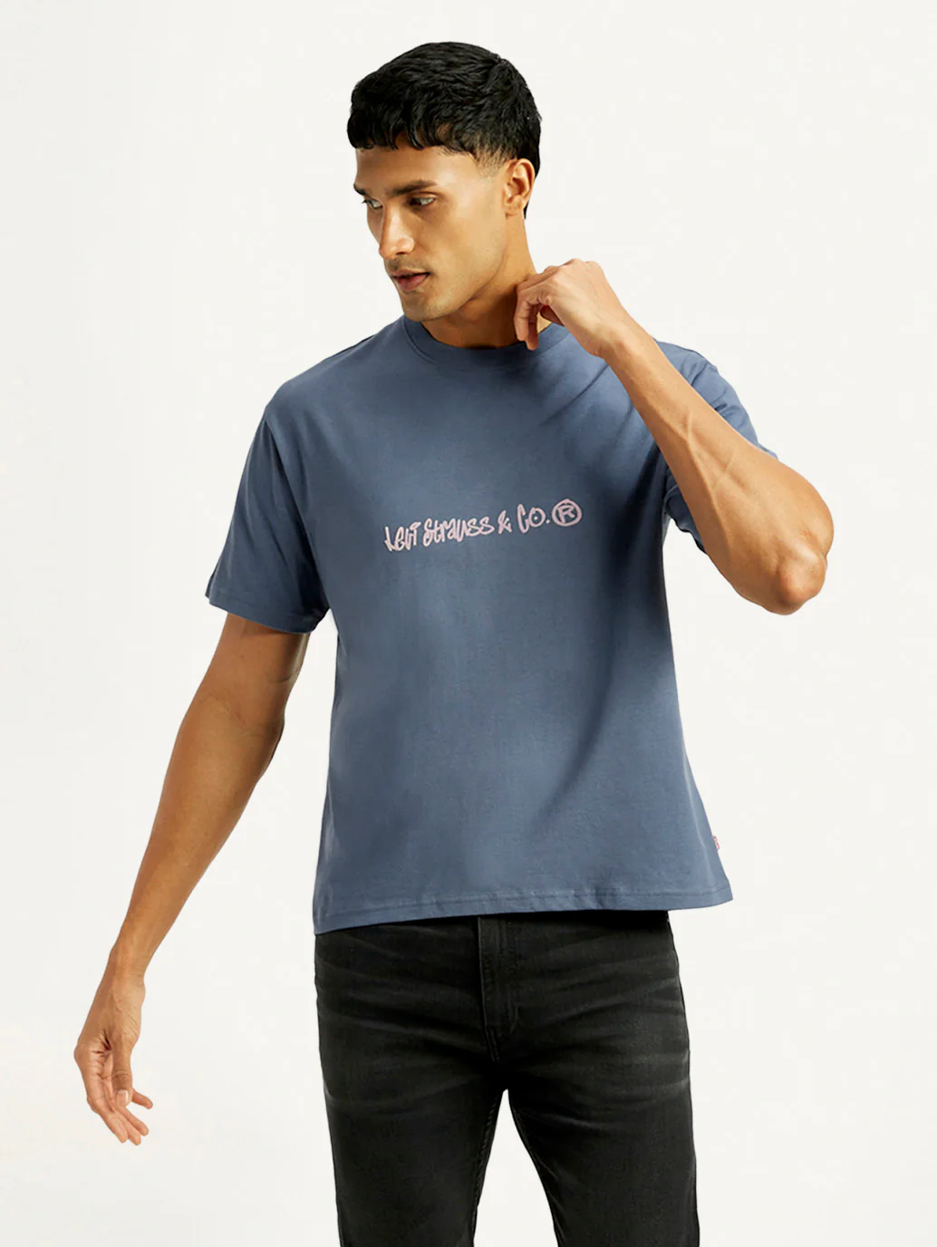 Men's Brand Logo Loose Fit T-shirt