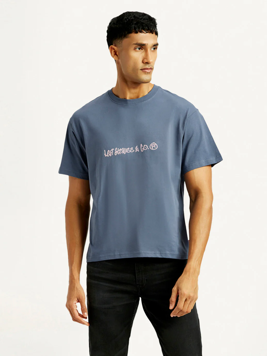 Men's Brand Logo Loose Fit T-shirt - Image 2