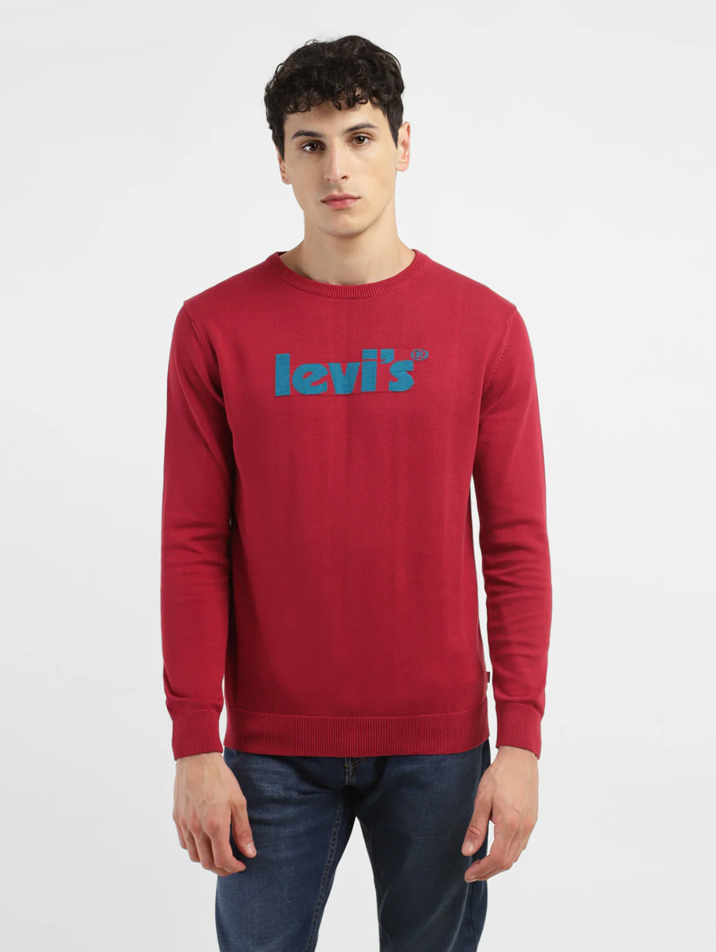 Men's Brand Logo Crew Neck Sweater - Image 2