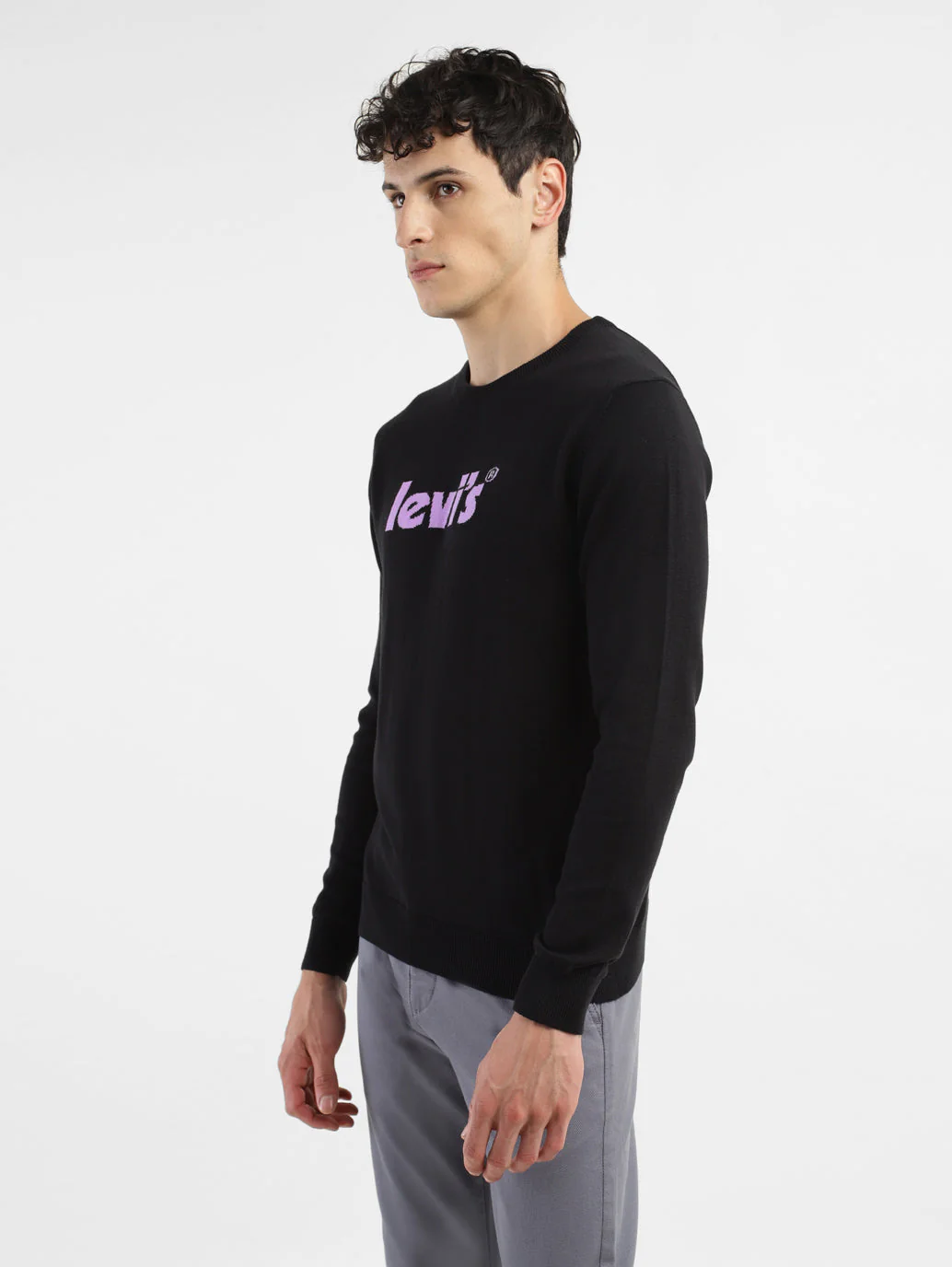 Men's Printed Crew Neck Sweater - Image 4