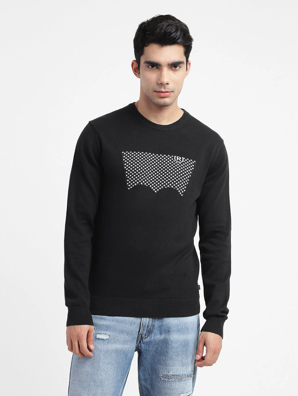Men's Brand Logo Crew Neck Sweatshirt