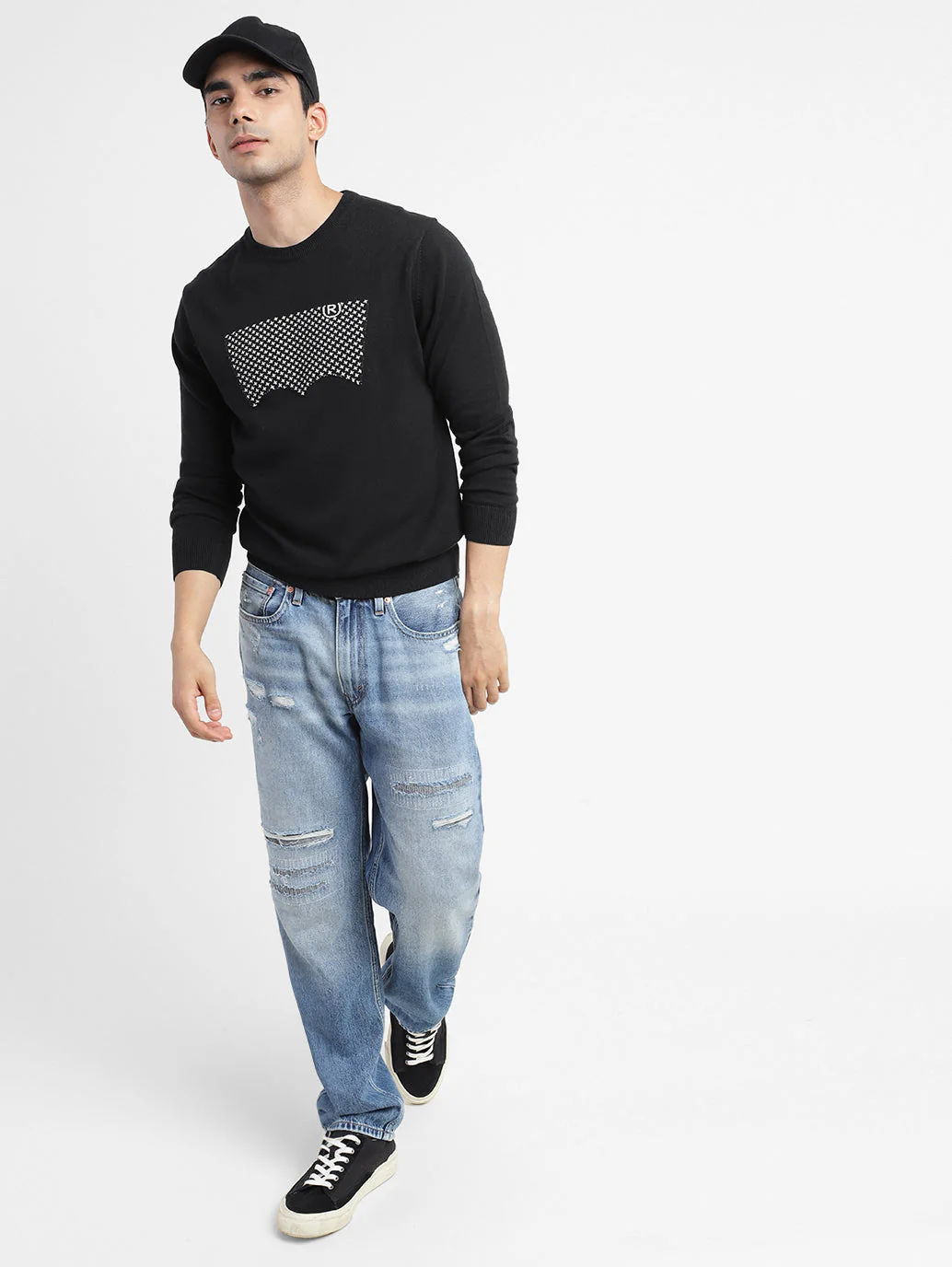Men's Brand Logo Crew Neck Sweatshirt - Image 2