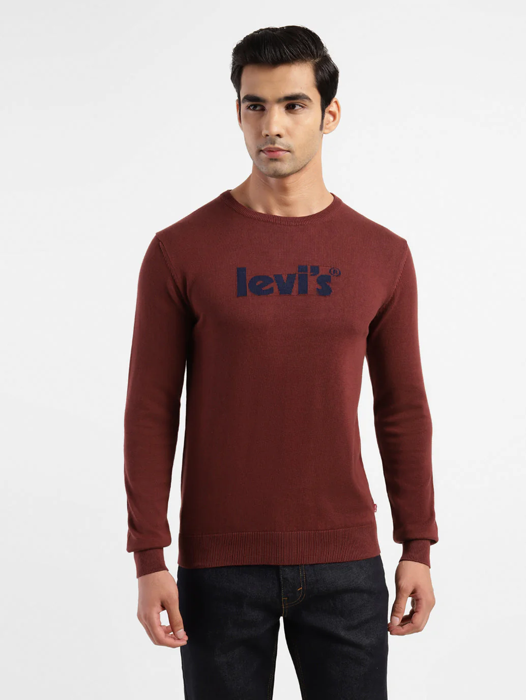 Men's Brand Logo Crew Neck Sweatshirt - Image 2