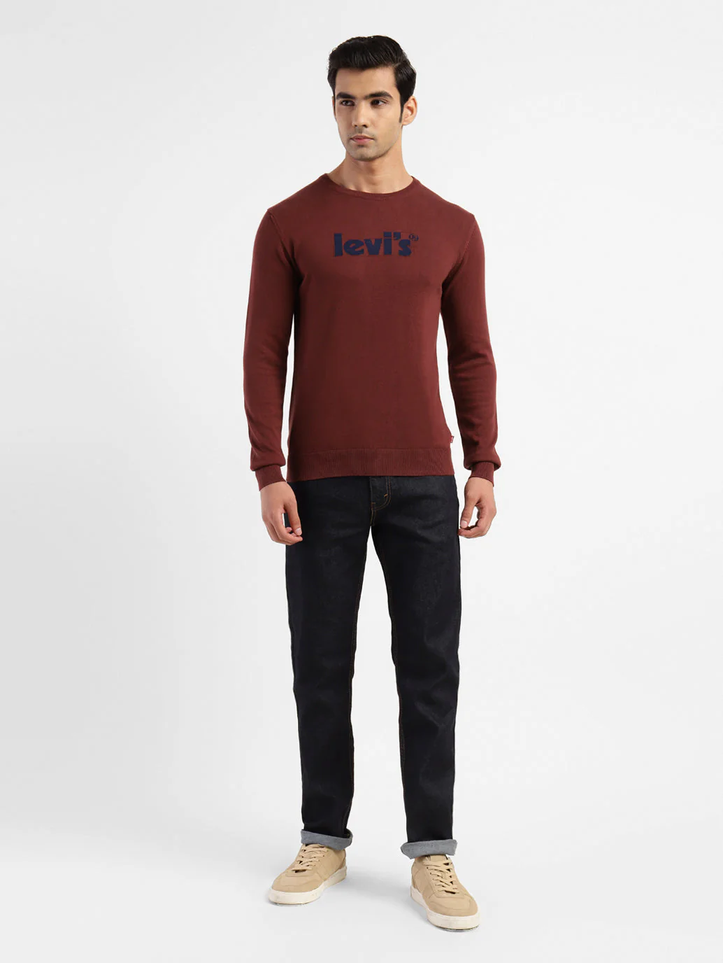 Men's Brand Logo Crew Neck Sweatshirt - Image 6