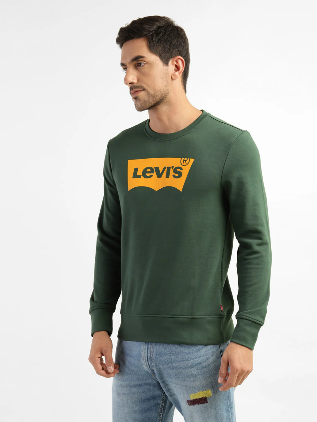 Men's Brand Logo Crew Neck Sweatshirt - Image 4