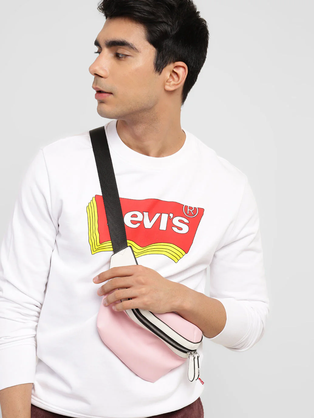 Men's Brand Logo Crew Neck Sweatshirt - Image 2