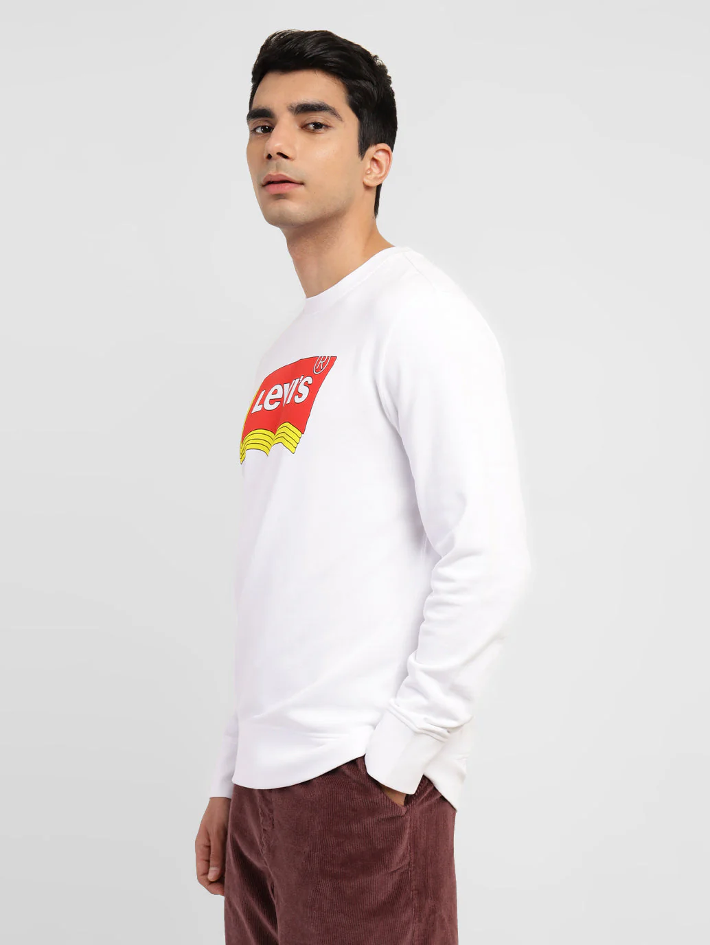 Men's Brand Logo Crew Neck Sweatshirt - Image 4