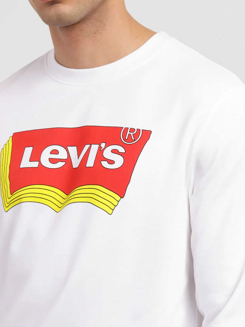 Men's Brand Logo Crew Neck Sweatshirt - Image 5