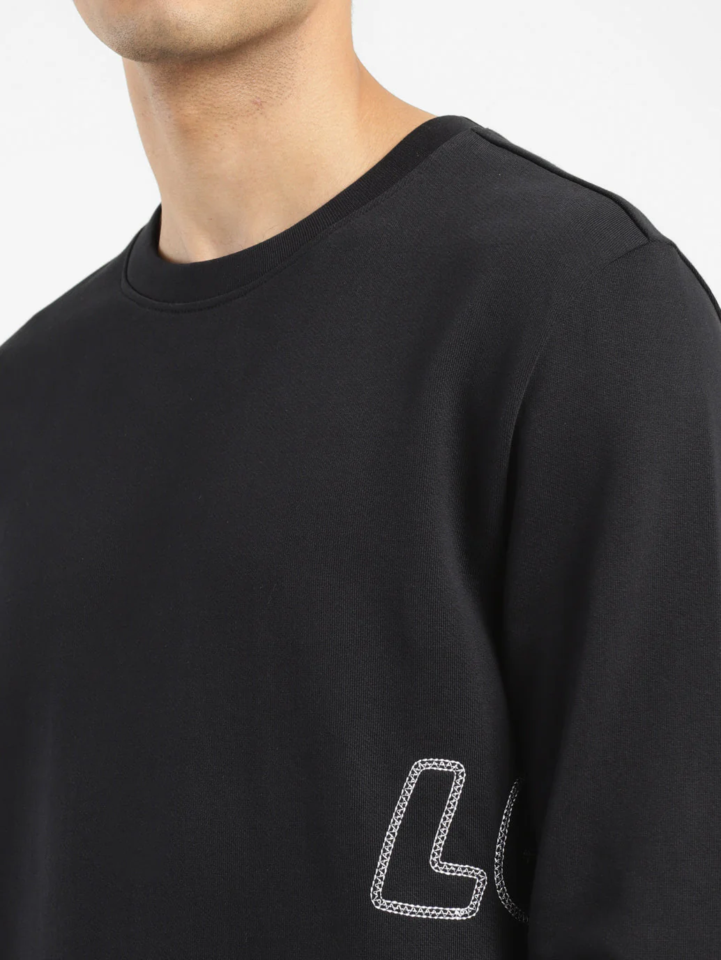 Men's Brand Logo Crew Neck Sweatshirt - Image 5