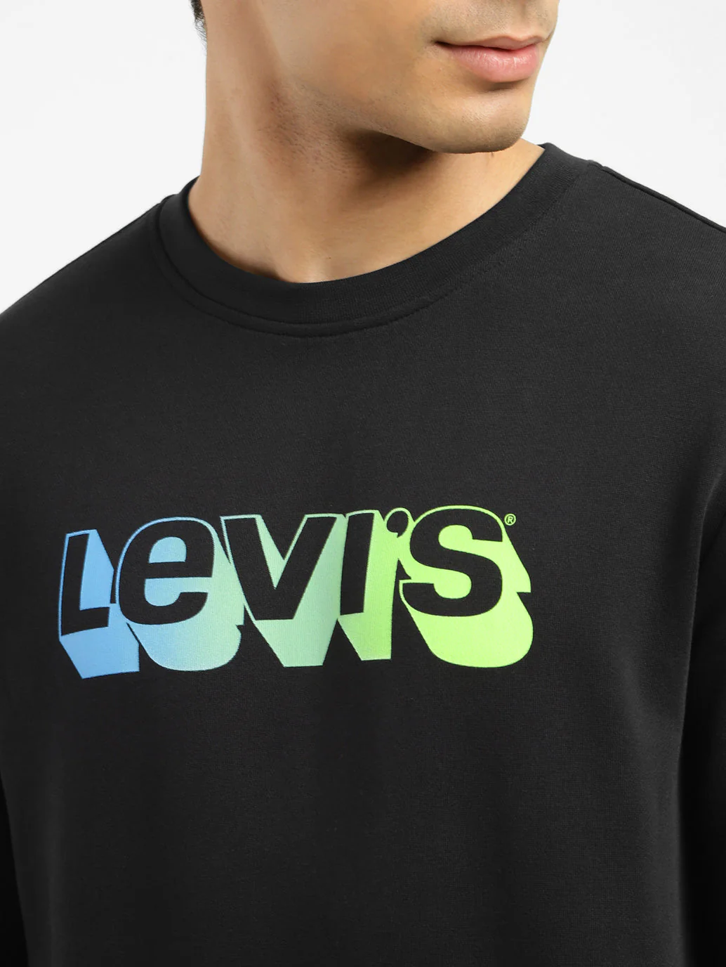 Men's Brand Logo Crew Neck Sweatshirt - Image 5