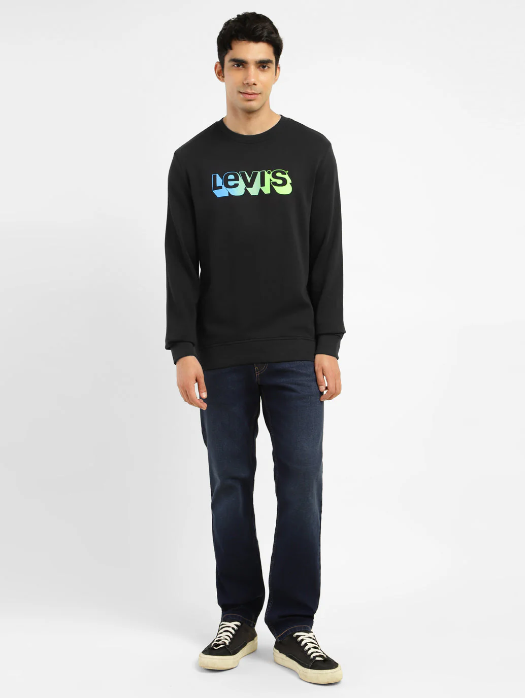 Men's Brand Logo Crew Neck Sweatshirt - Image 6