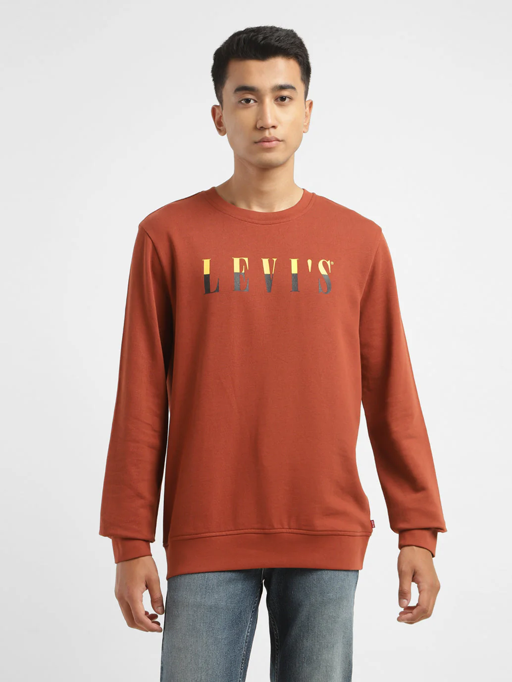 Men's Brand Logo Crew Neck Sweatshirt