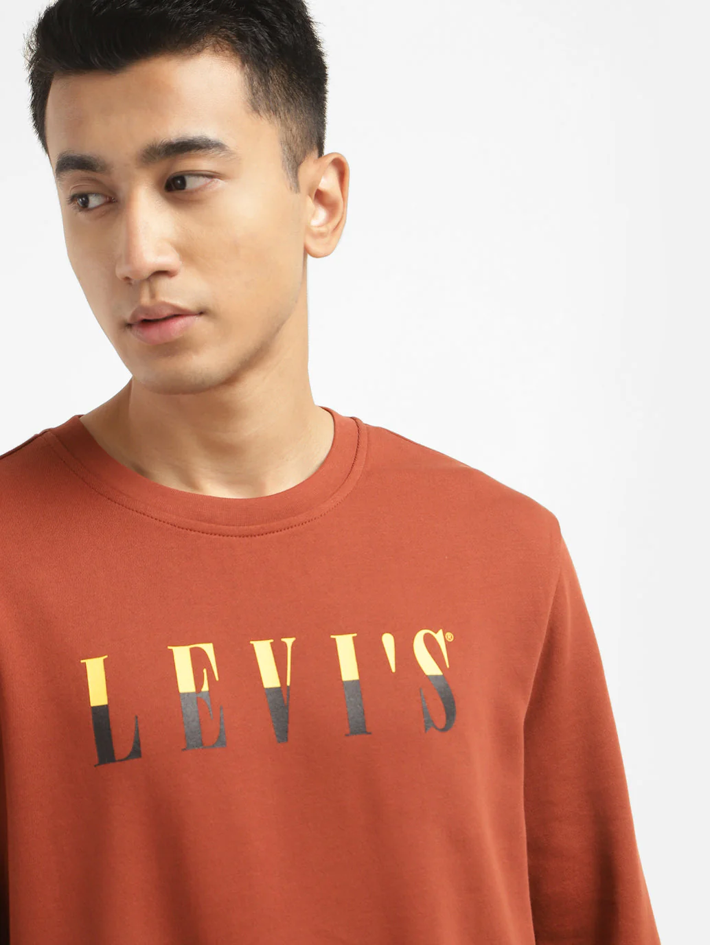 Men's Brand Logo Crew Neck Sweatshirt - Image 5