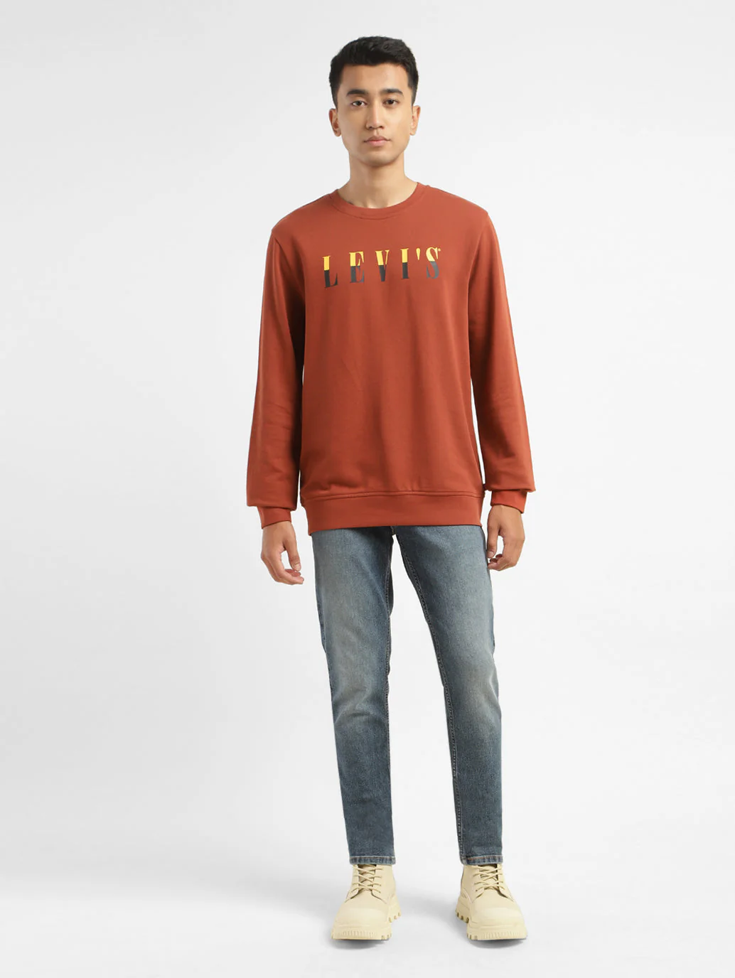 Men's Brand Logo Crew Neck Sweatshirt - Image 6