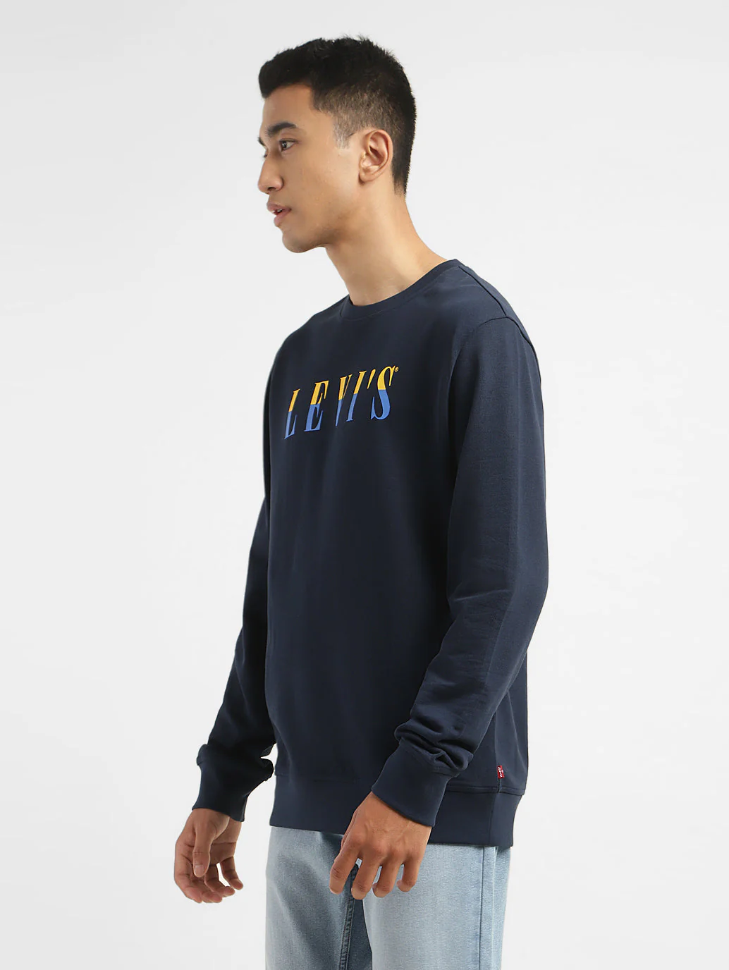 Men's Brand Logo Crew Neck Sweatshirt - Image 4