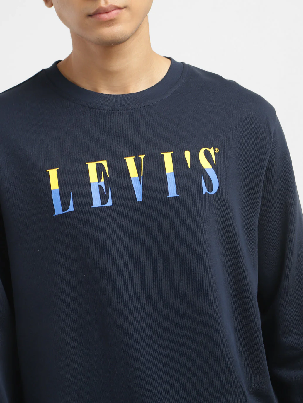 Men's Brand Logo Crew Neck Sweatshirt - Image 5