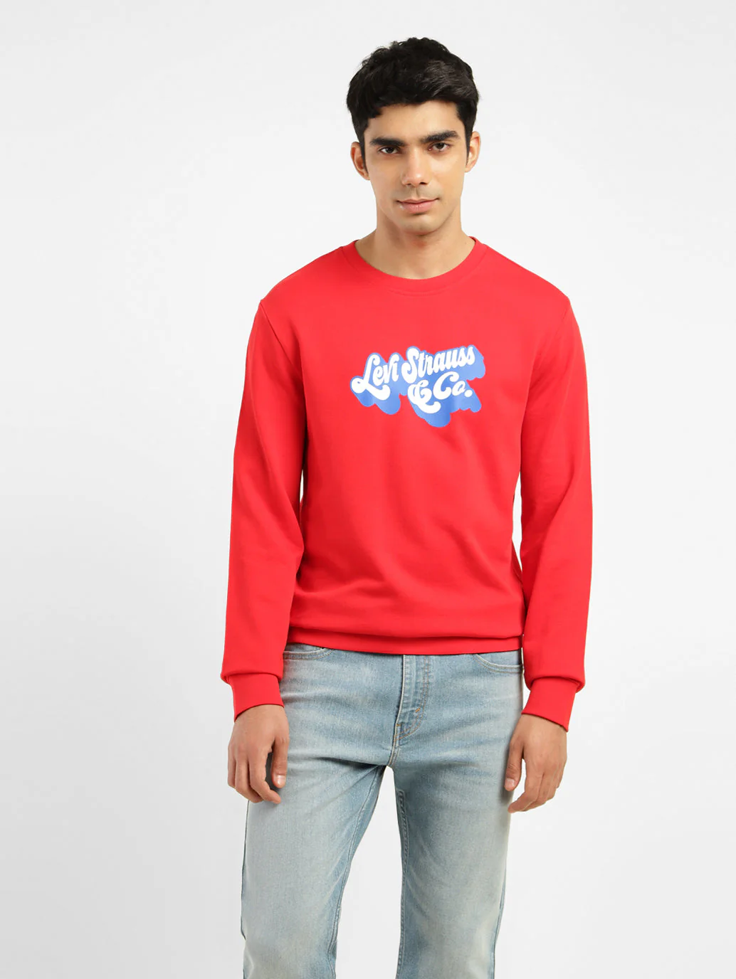 Men's Brand Logo Crew Neck Sweatshirt - Image 2