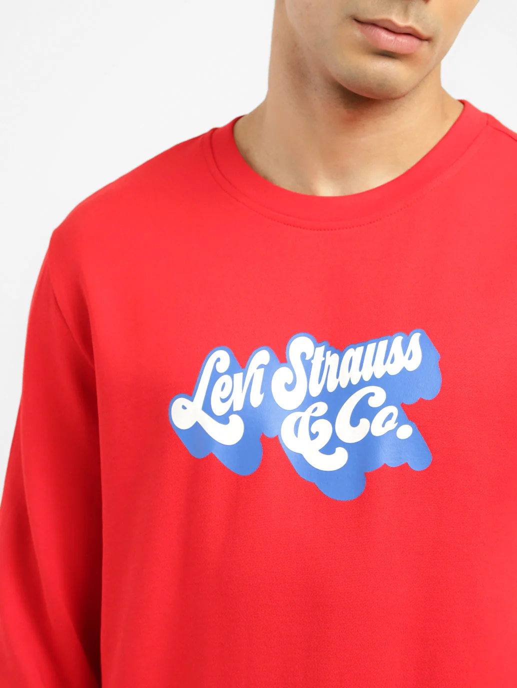 Men's Brand Logo Crew Neck Sweatshirt - Image 5