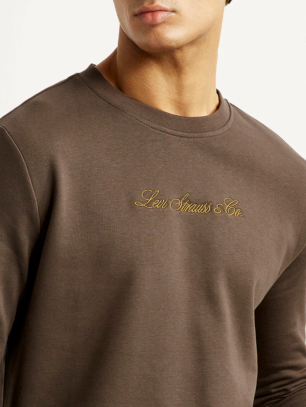 Men's Brand Logo Crew Neck Sweatshirt - Image 3