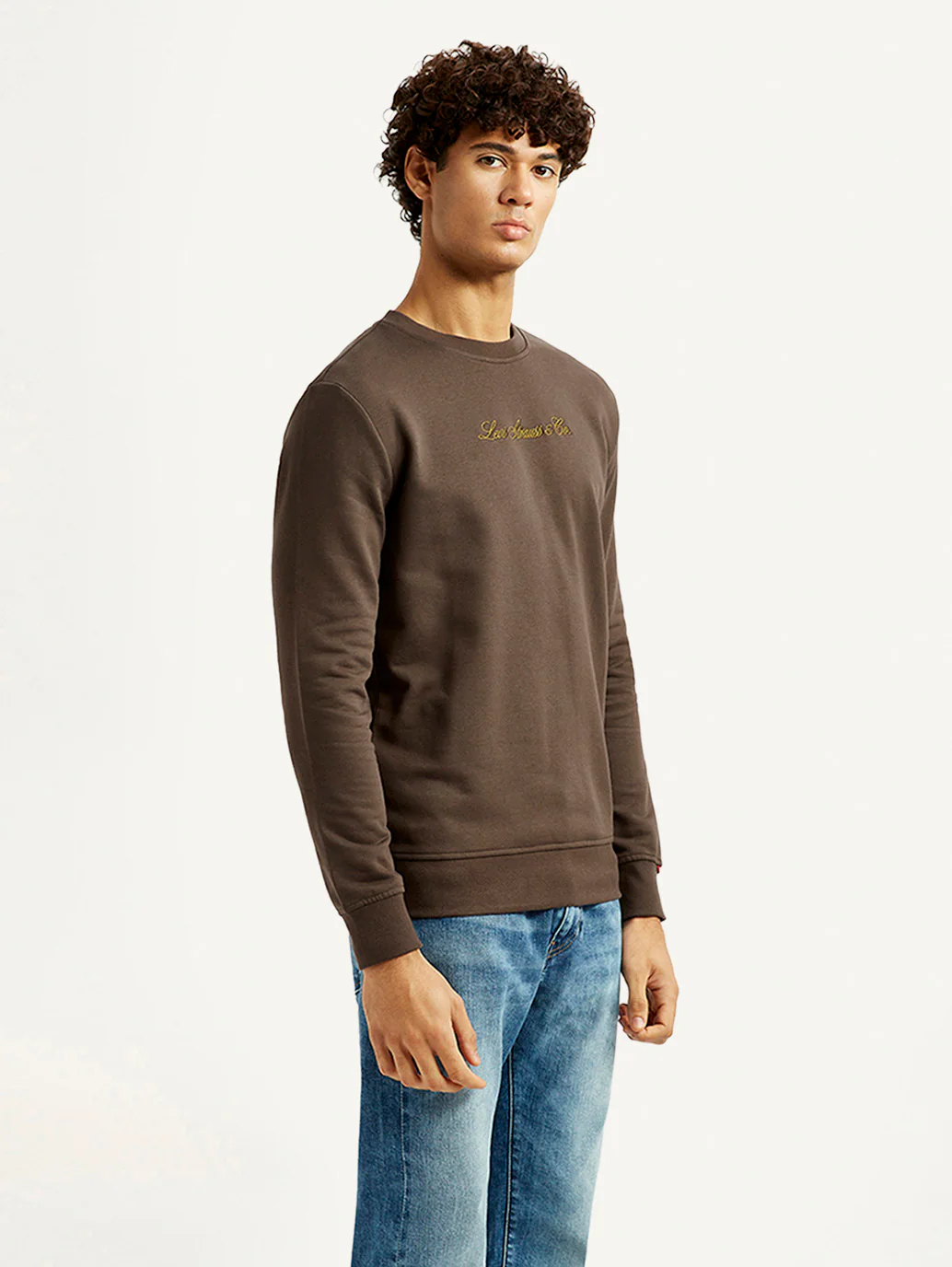 Men's Brand Logo Crew Neck Sweatshirt - Image 4