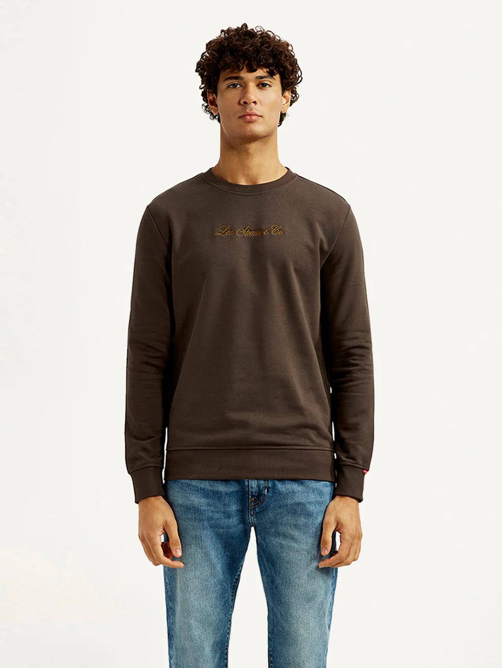 Men's Brand Logo Crew Neck Sweatshirt - Image 5