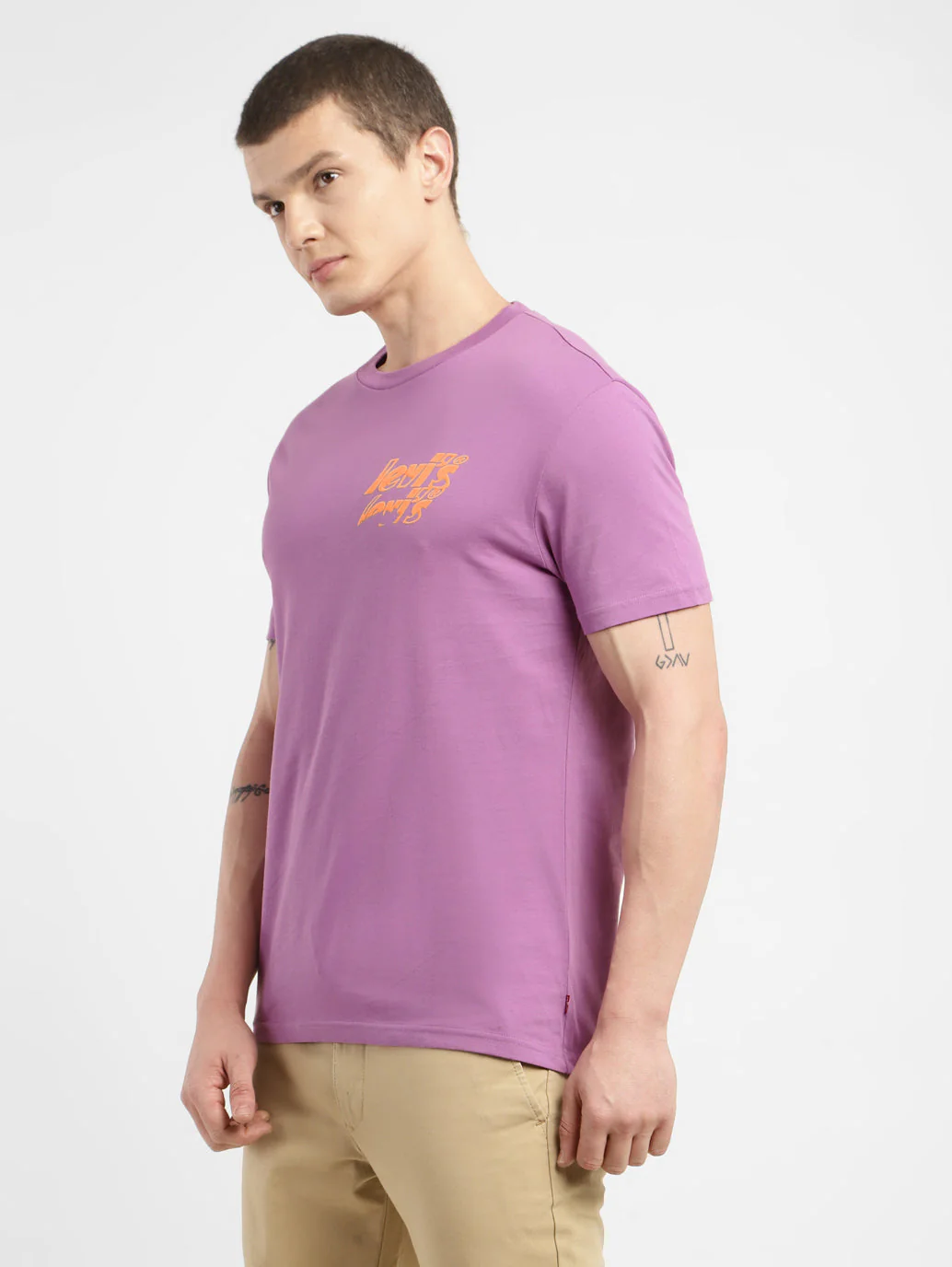 Men's Brand Logo Crew Neck T-shirt - Image 4