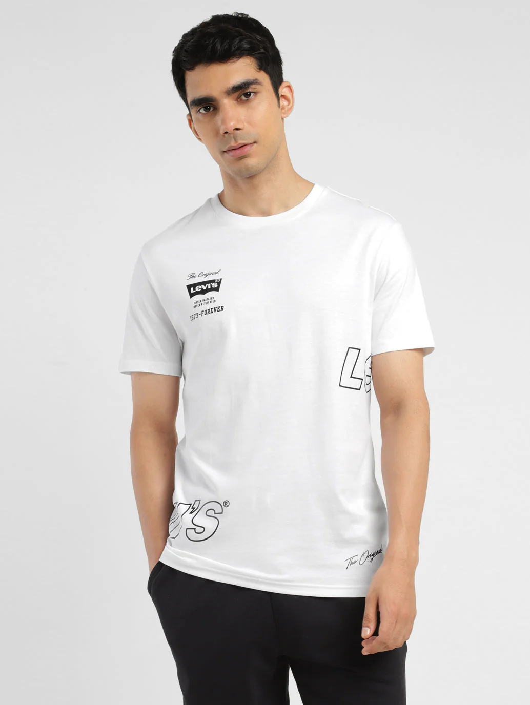 Men's Brand Logo Crew Neck T-shirt - Image 2