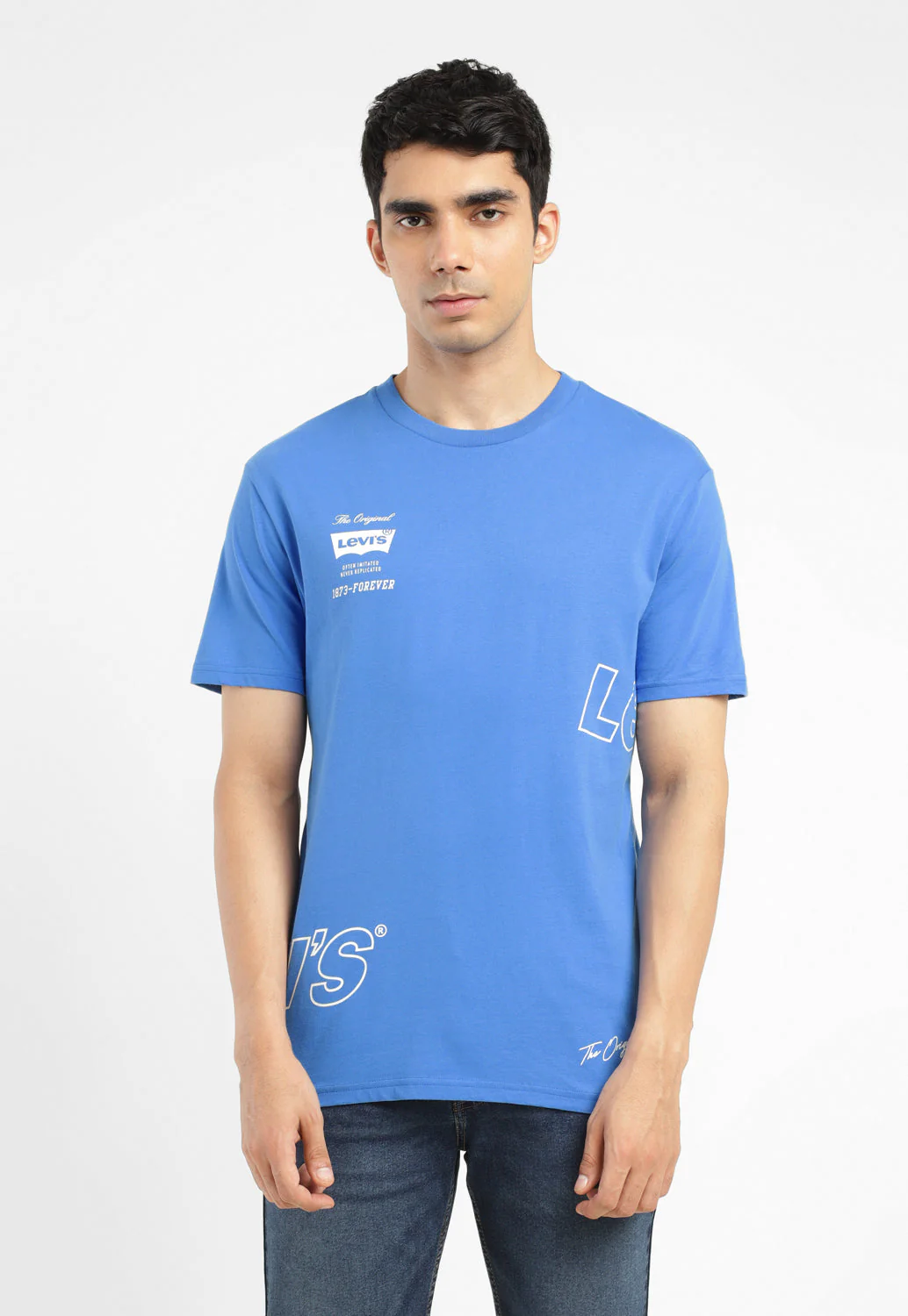 Men's Brand Logo Crew Neck T-shirt - Image 2