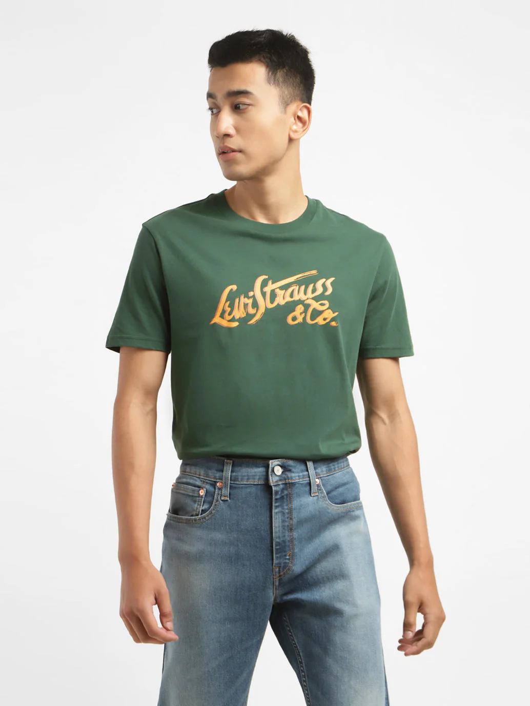 Men's Brand Logo Crew Neck T-shirt - Image 2