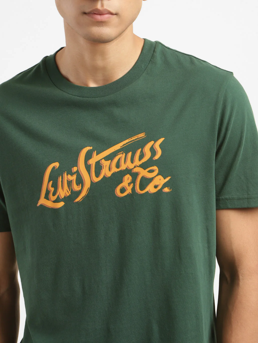 Men's Brand Logo Crew Neck T-shirt - Image 4
