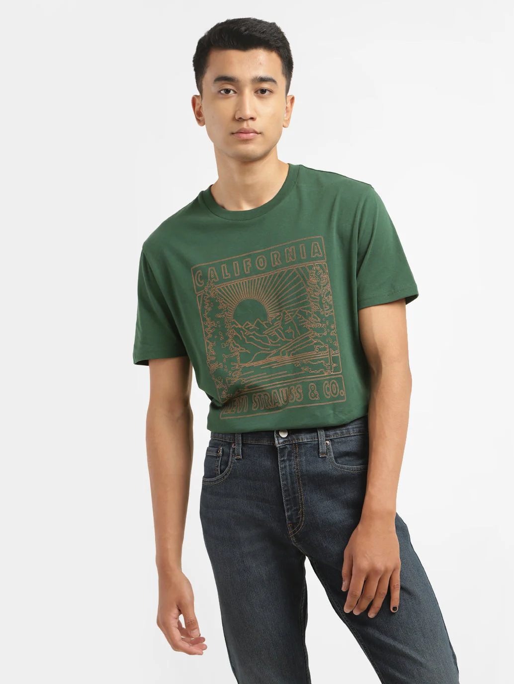 Men's Brand Logo Crew Neck T-shirt - Image 2