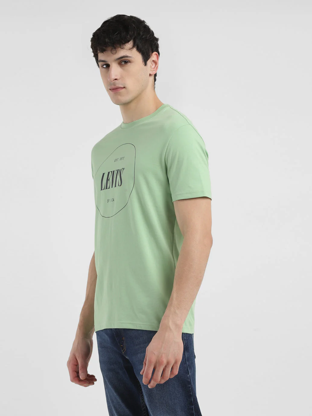 Men's Brand Logo Crew Neck T-shirt - Image 4
