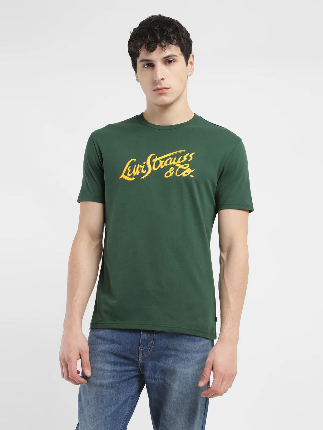 Men's Brand Logo Crew Neck T-shirt - Image 2