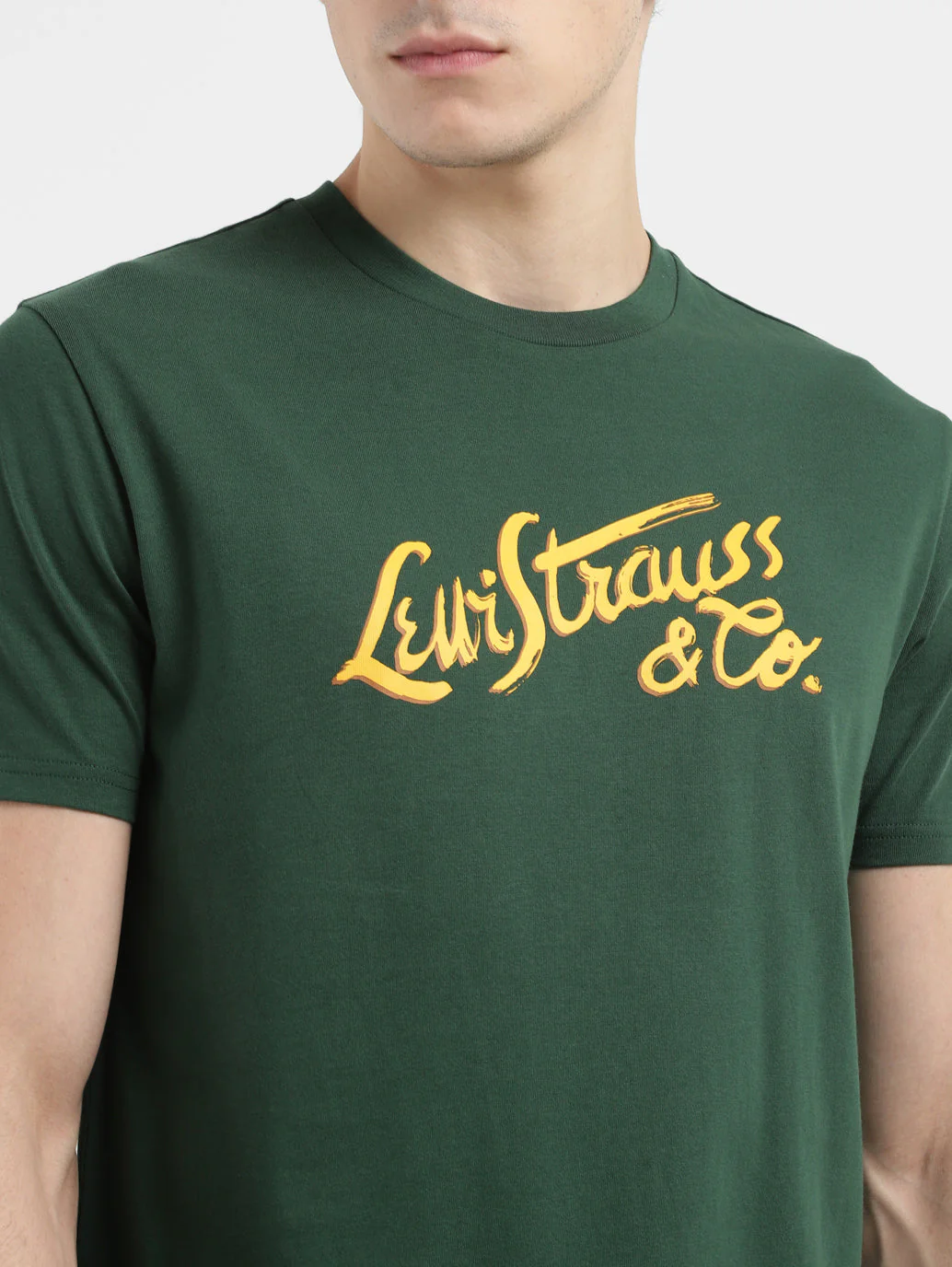 Men's Brand Logo Crew Neck T-shirt - Image 5