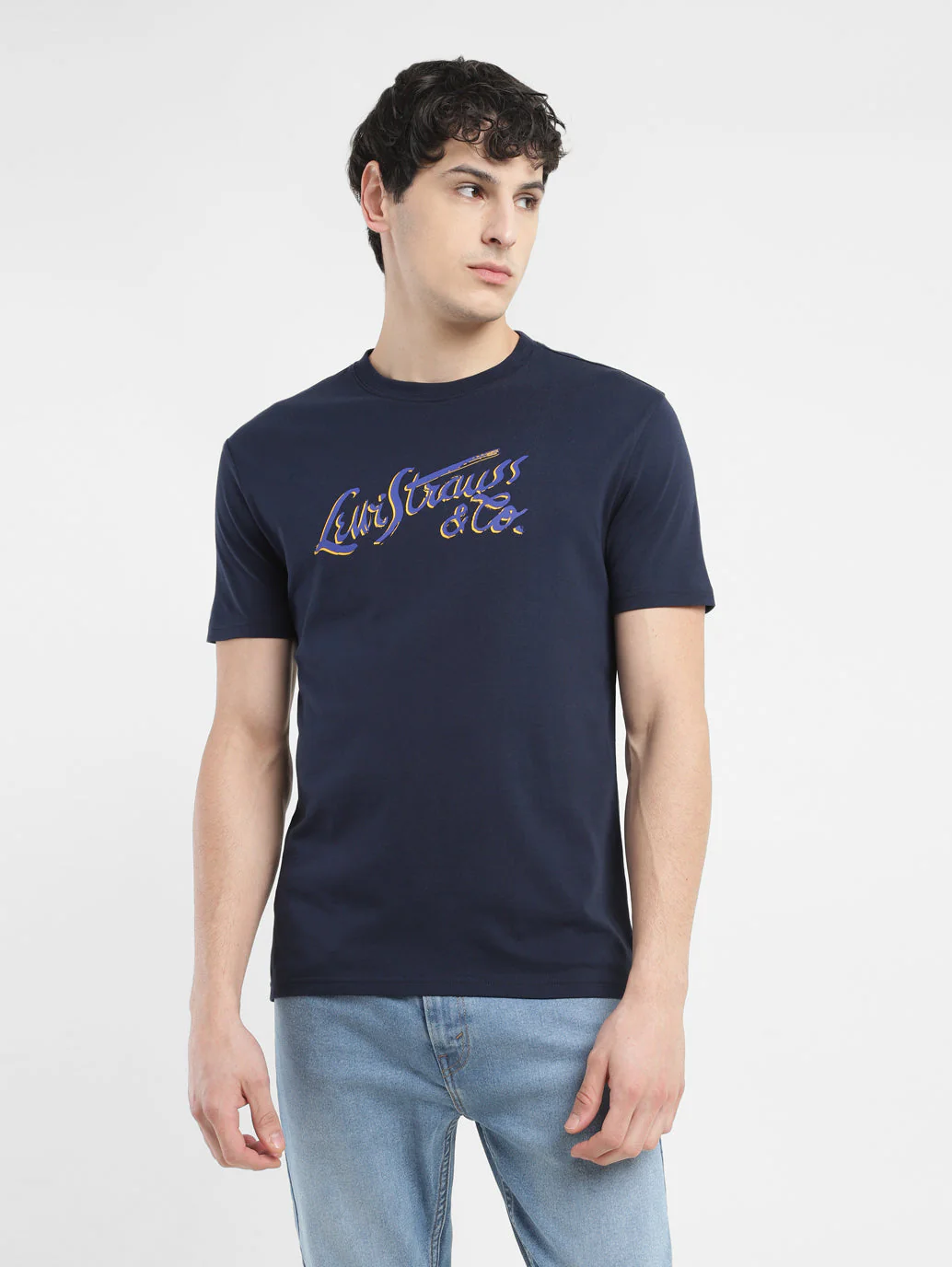 Men's Brand Logo Crew Neck T-shirt - Image 2